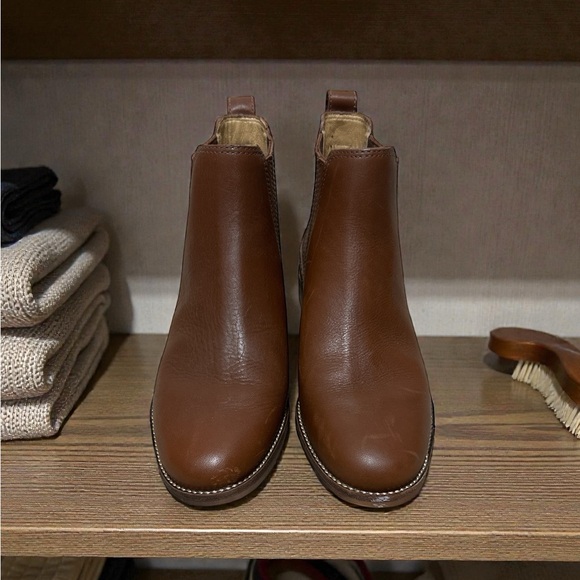 Madewell The Ainsley Women's 7.5M Brown Leather Chelsea Boot Clean EUC - Picture 2 of 4